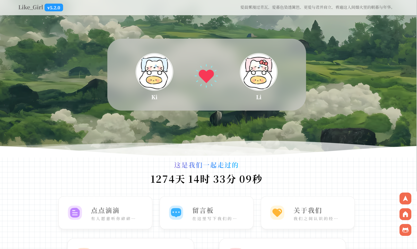 Like Girl v5.2.1 情侣小站开源版-Kitty